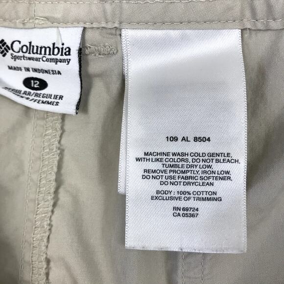 COLUMBIA Cotton Cargo Pant Women 12 Hiking Travel Outdoor Gorpcore Grunge Baggy - Picture 10 of 10